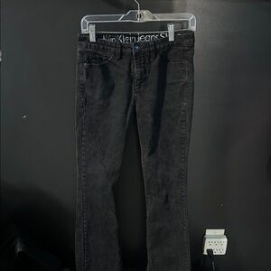 calvin klein bootcut black jeans